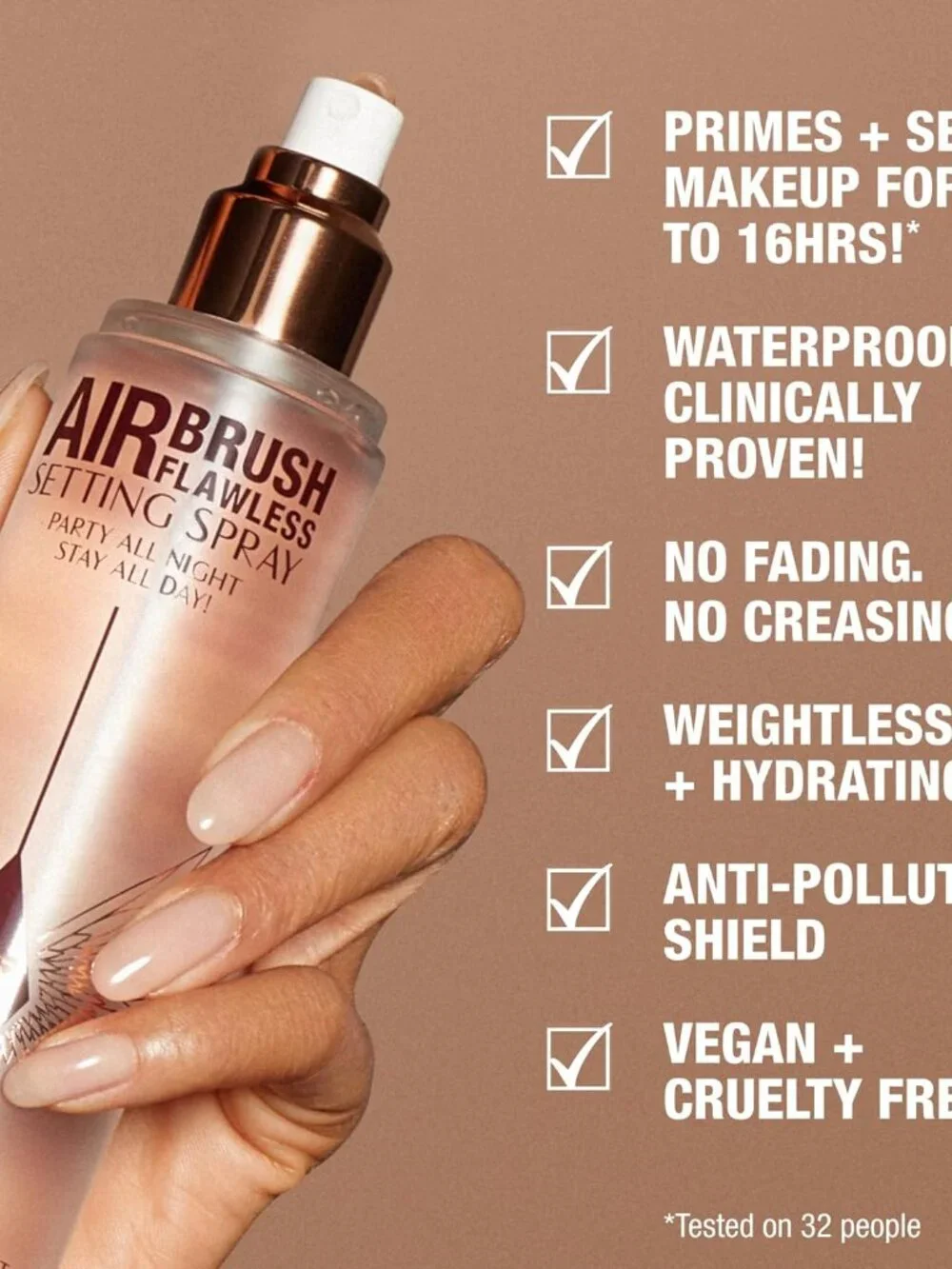 Charlotte Tilbury  Mini Airbrush Flawless Hydrating & Waterproof Setting Spray